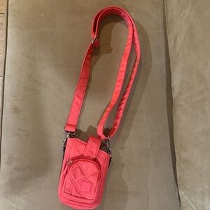 Vibrant Pink Quilted Crossbody Bag